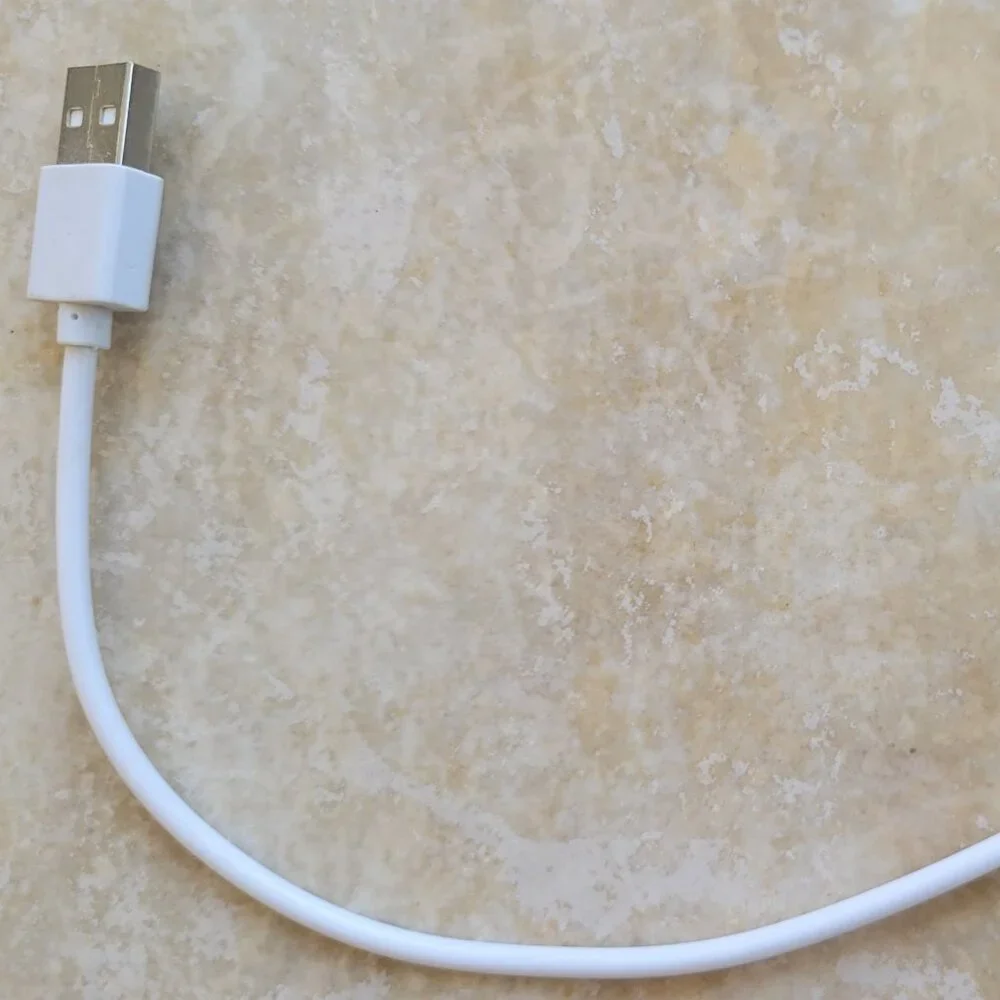 Short USB to Micro USB Cable, 1 Foot, White